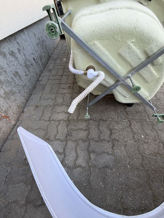 Cadă Baie cu Cabină de Duș din Sticlă – Completă
