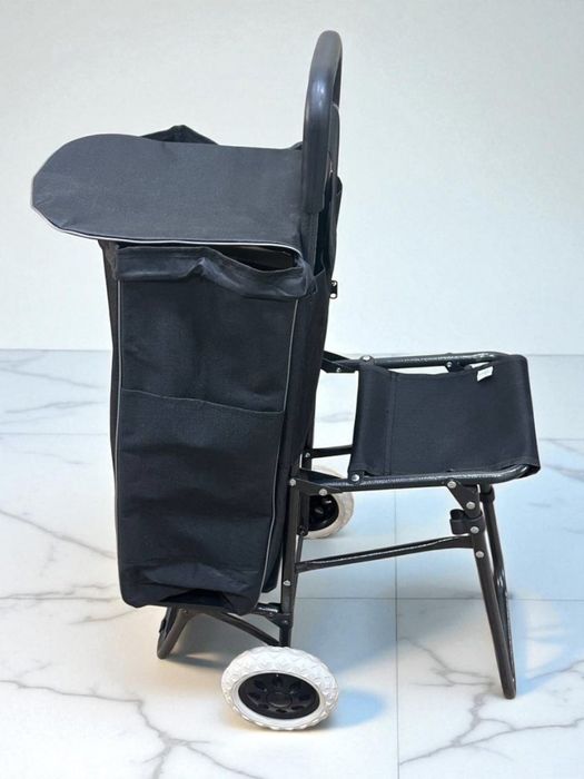 Складная тележка с сиденьем