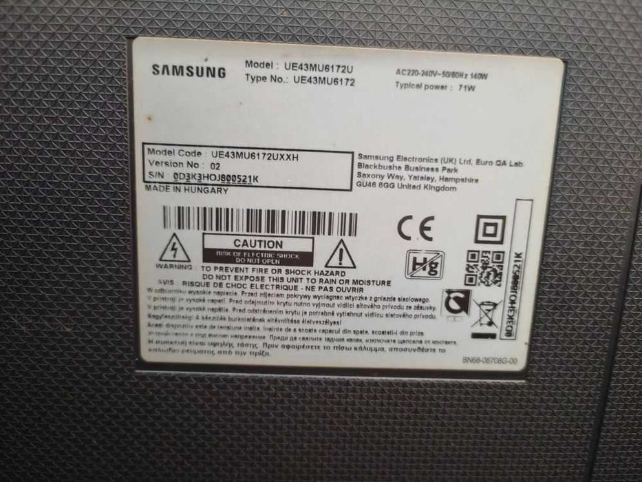 Смарт телевизор Samsung 43'' 4K