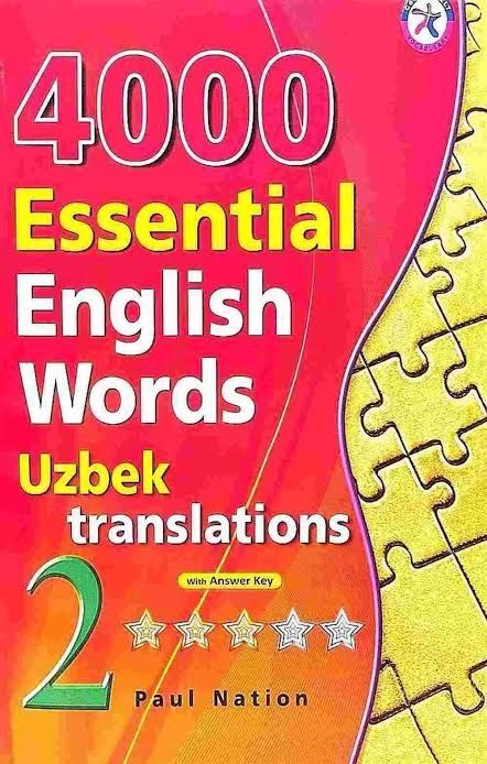 4000 Essential English Words  (rangli, o'zbekcha tarjimasi bilan)
Pau