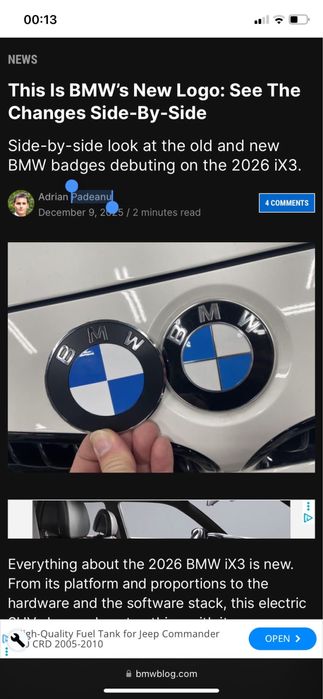 Sigla/emblema BMW 2026