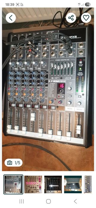 Mixer Sirus dxp20/Roland sp404/Numark m6usb/Mackie profx8/Pronomic Djm
