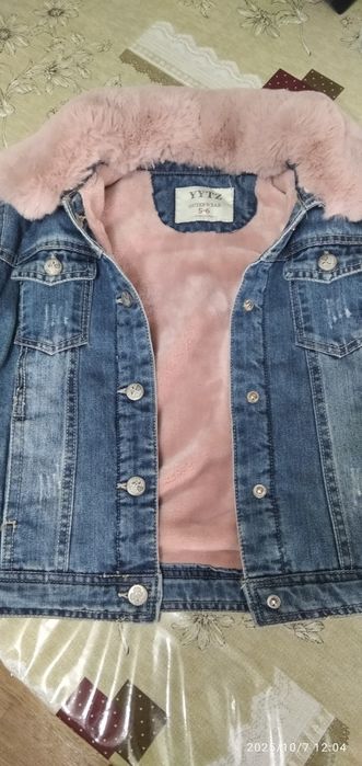 Куртка детская джинсовая утепленная