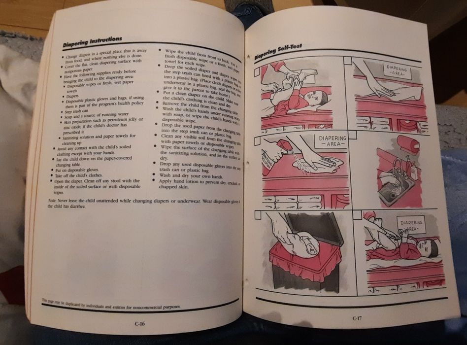 Carte American Red Cross Child Care Course workbook