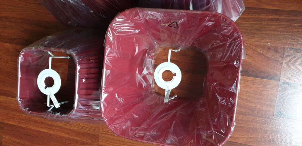 4 Abajur culoare  bordo