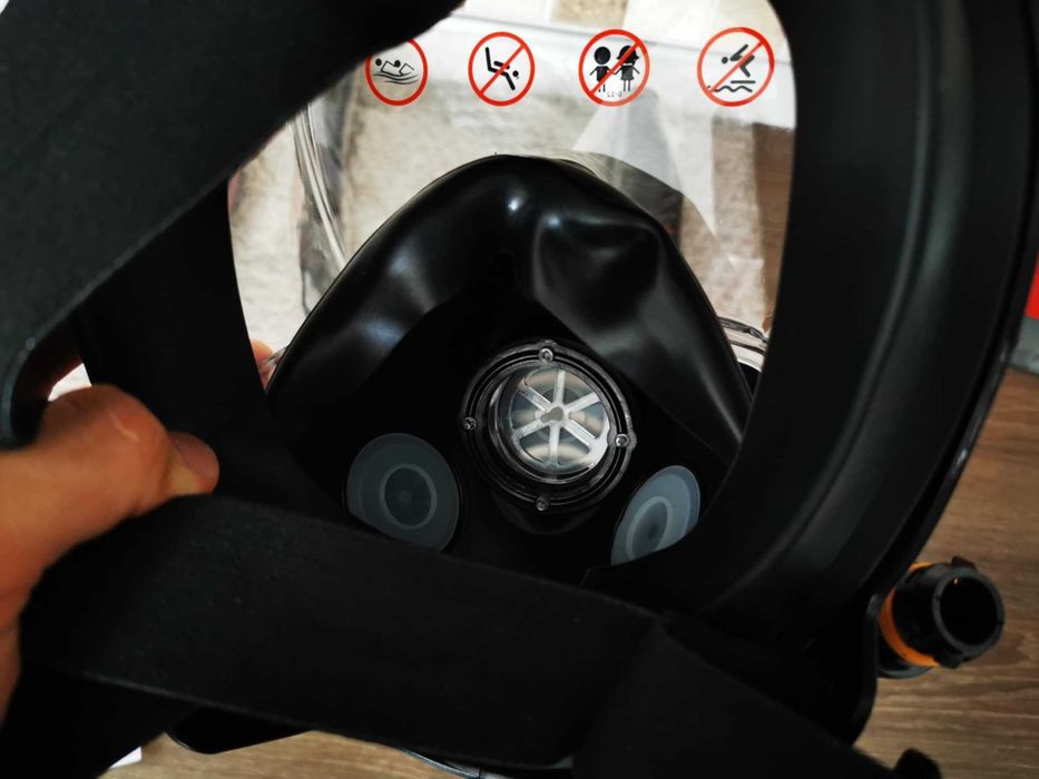 Masca dubla 2 tuburi pt scufundari snorkeling snorkel copii / adulti