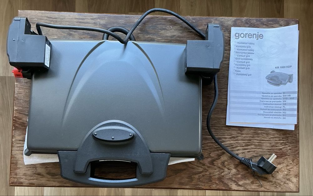 Grill electric dublu Gorenje 1800W KR1800KDP NOU, nefolosit