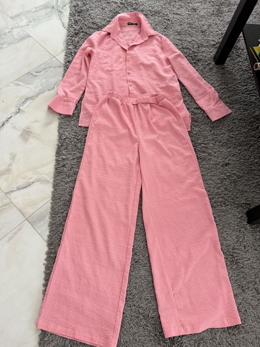 Set lejer pantaloni si camasa shein