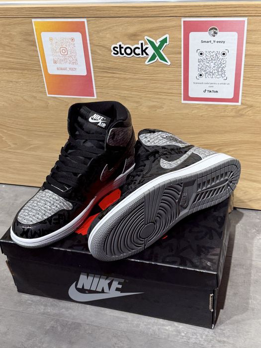 Nike Air Jordan 1 High Retor OG Rebellionaire,Poze Reale