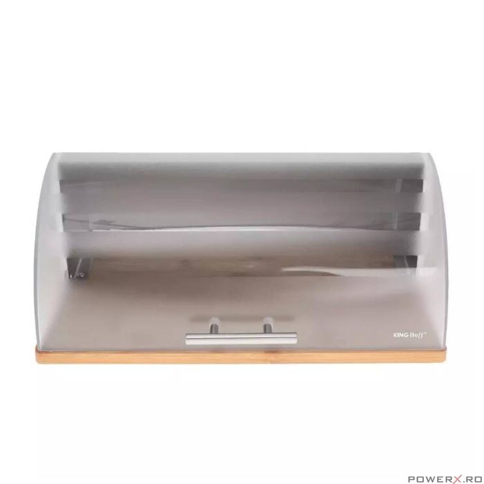 Cutie pentru paine, din acril-bambus, cu maner din fier, KingHoff