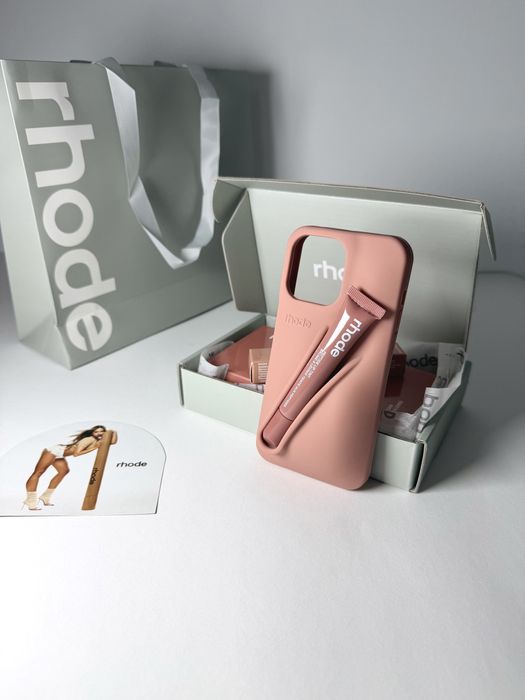 Rhode калъфи и Rhode гланцове Оригинал Rhode iPhone Case + Lip Gloss