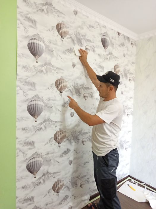 malyar usta shpaklovchik oboyshik tez malyarka kosmetika ishlari 25min