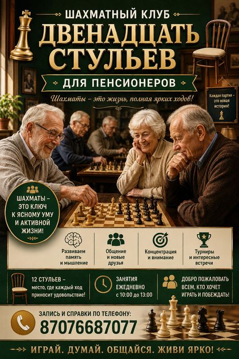 Приглашаю всех желающих на закрытый турнир по шахматам