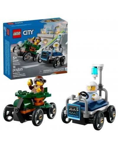 LEGO City 60459 Комплект състезателни коли: самолет срещу болнично легло
