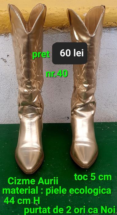 Cizme aurii nr.40