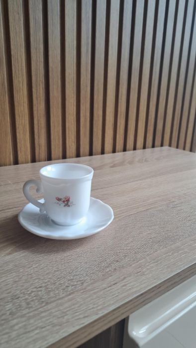 Ретро винтидж сервиз за кафе от френски аркопал