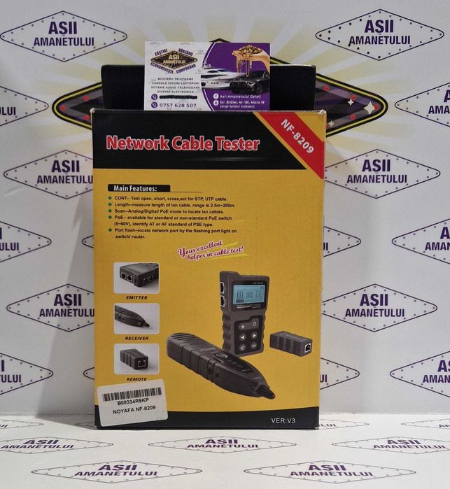 Tester de cablu de retea NF-8209