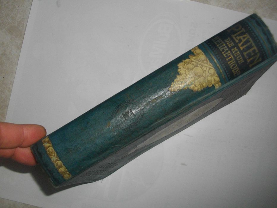 1913г-Антикварен Стар Медицински Учебник-"Platen Die Neue Hellmethod"