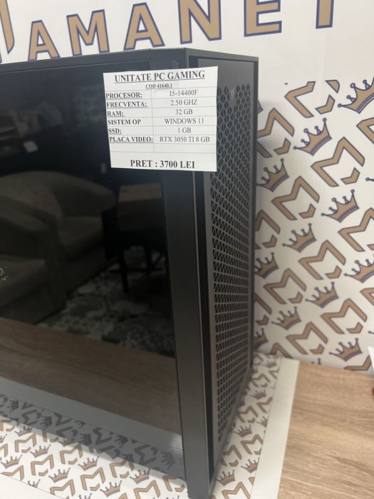 Unitate PC Gaming I5-14400, 32 GB ram , RTX 3050 TI, 1 TB