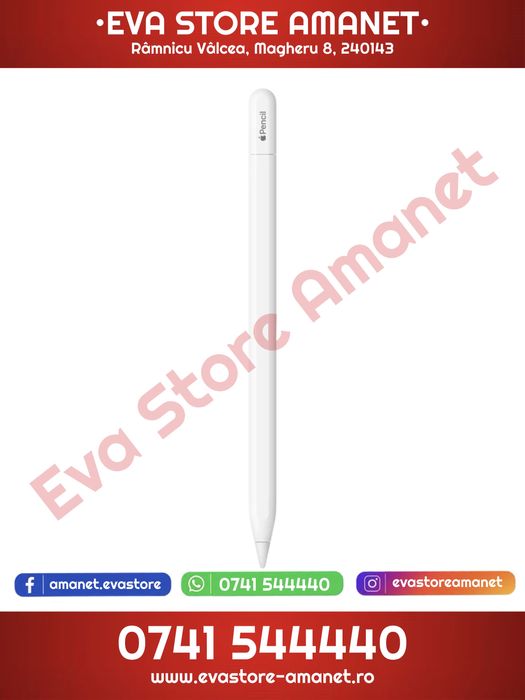 Stylus Apple Pencil USB-C Alb A3085 (2025)