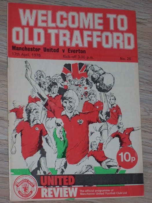Манчестър Юнайтед оригинални английски футболни програми 1975/76-1980