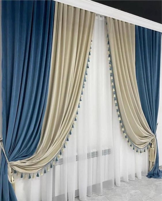 Готовый шторы материал велюр