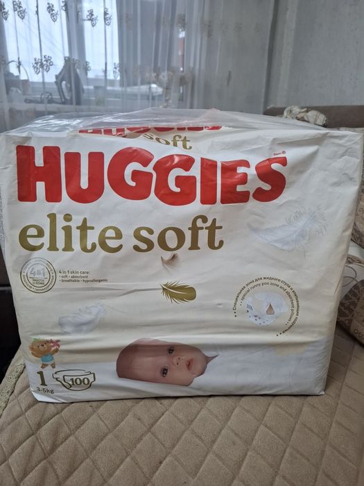 Продам подгудники хаггис элитсофт пятьдесят штук.5000тг