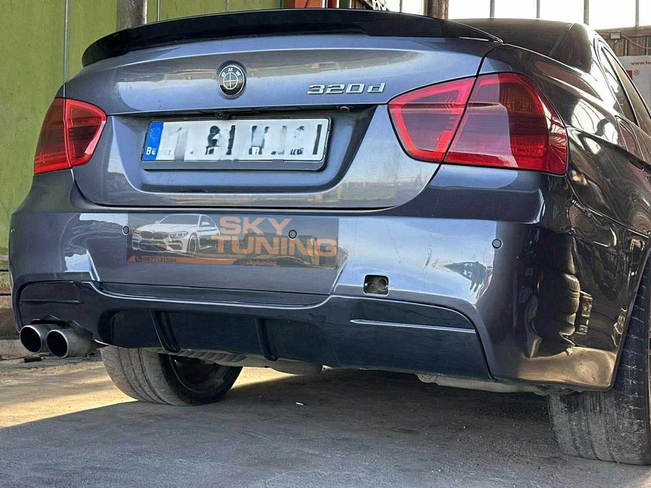 Бмв е90/е91 дифузьор / Добавка за задна броня за М Техник / Bmw e90