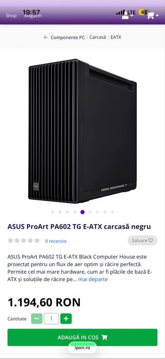 Carcasa asus proart case pa 602