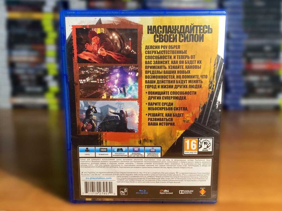 InFamous: Second Son PS4/PS5 Второй Сын Пс4 Большой Выбор Игр