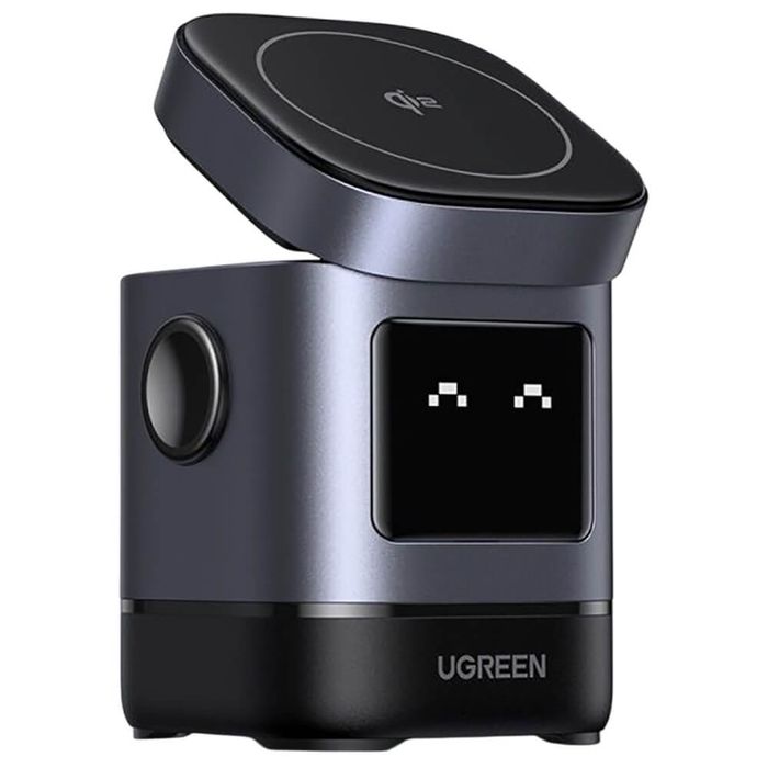 UGREEN Uno Q2 2-в-1 магнитная Qi2-беспроводная зарядка.