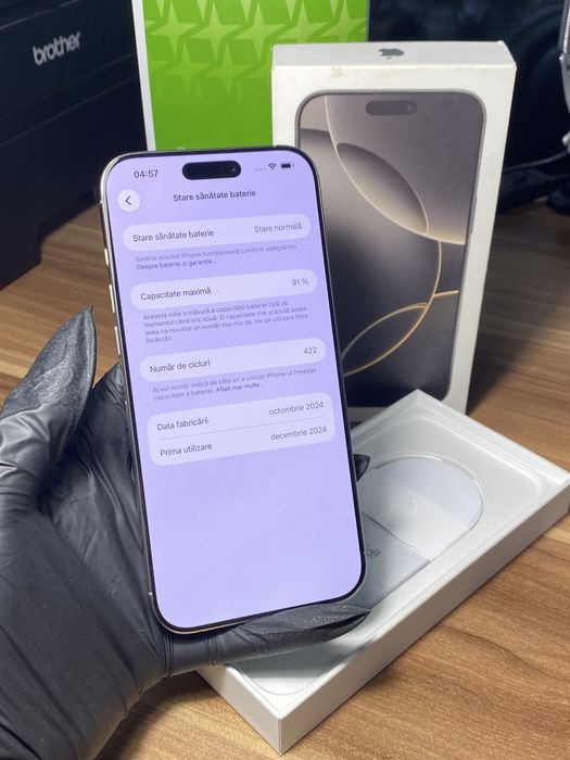 iPhone 16 Pro Max • 256 GB • Natural Titanium