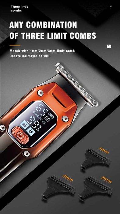 ТОП Машинка-тример за бръснене и подстригване от Kemei с 2 скорости