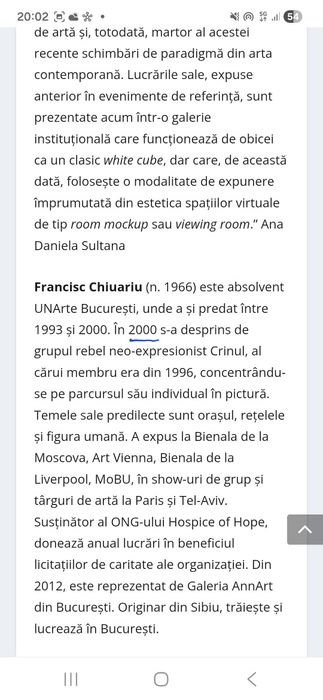 Tablou semnat Francisc Chiuariu, datat 2000