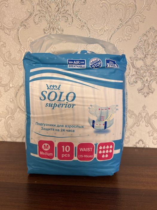 Памперсы для взрослых Solo, 10 шт
