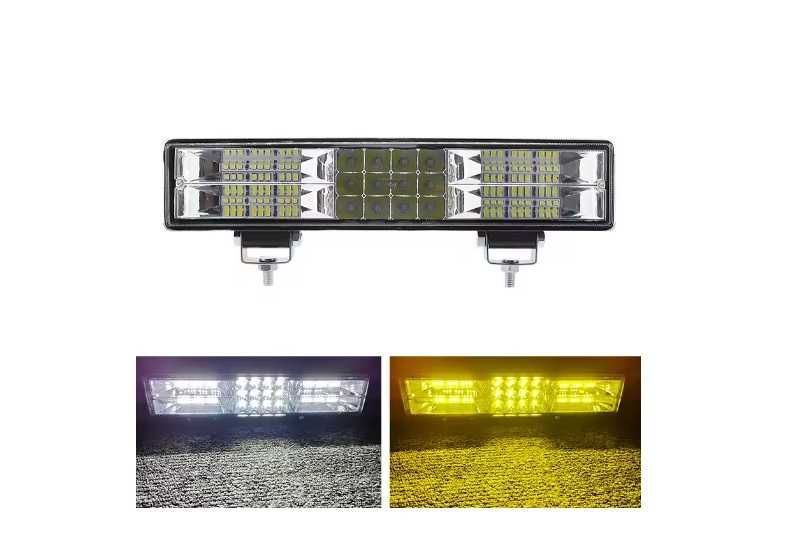 Led bar bicolor, alb galben 30 cm 12-24v