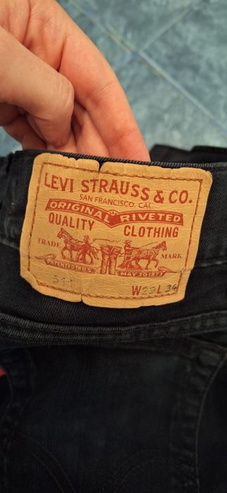 Blugi Levi's model 511 Slim Barbati negru
