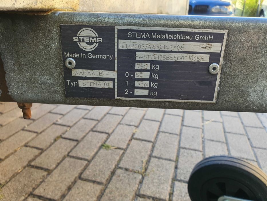 Remorca Stema 750kg cu prelata