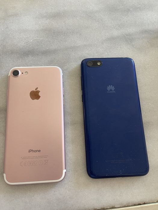 Два телефонаIphone 7 и Huawei