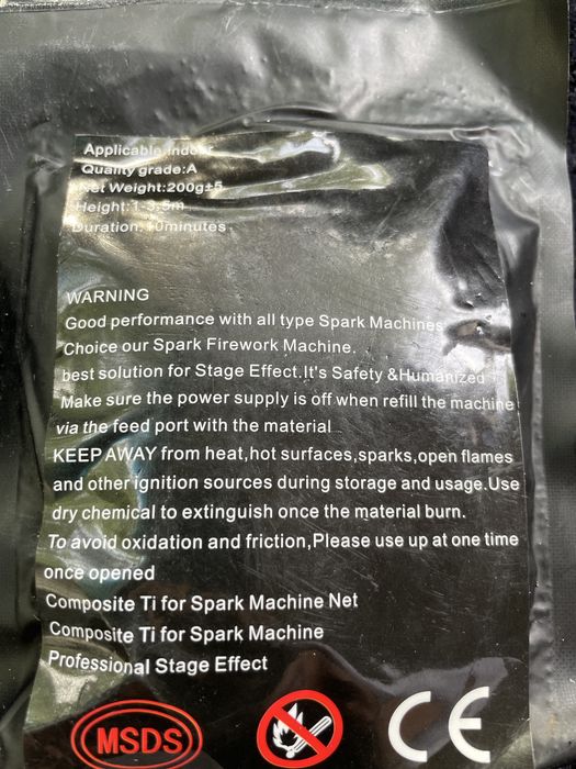 Spark Machine Composite Ti (Cold Spark Powder)