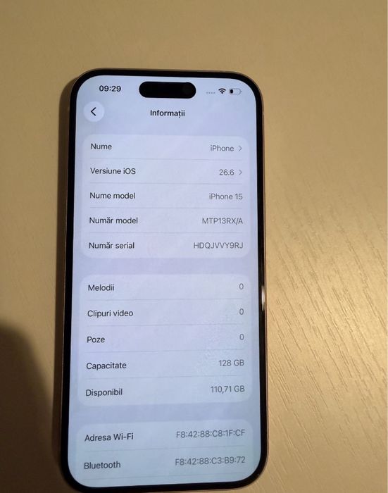 Iphone 15 roz 128GB