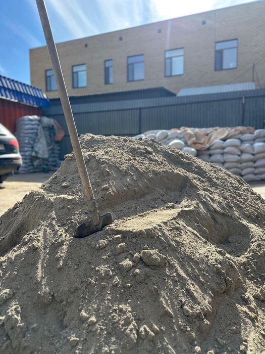 Песок, отсев, глина в мешках 500 тг