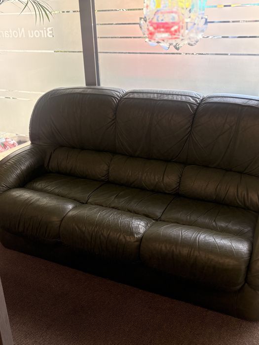 Set canapele frantuzesti, piele naturala