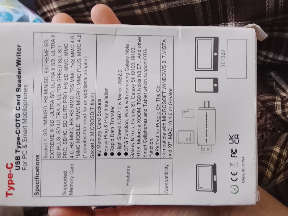 Картридер для ноутбука/компьютера