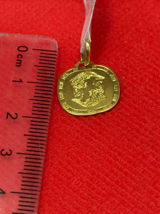 (Ag43) Medalion din aur de 18K (b11355.17) - 24 luni garantie!