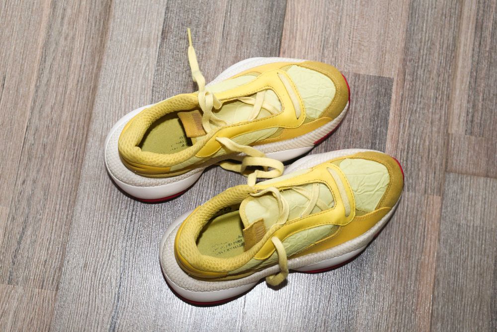 Oferta! Puma, Pantofi sport cu talpa masiva Alteration PN-1, Galben