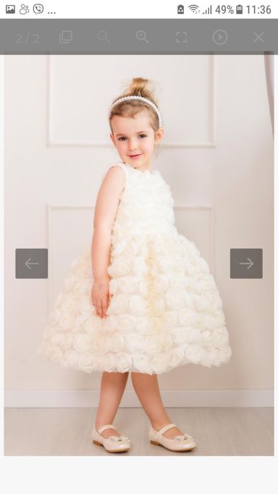 Детска дизайнерска рокля  PF-Petite Fleur