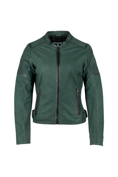 Geaca de Piele Dama 2.0 by Mauritius Verde Inchis G2WElya