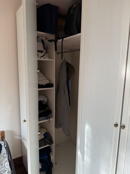 Угловой шкаф айвори