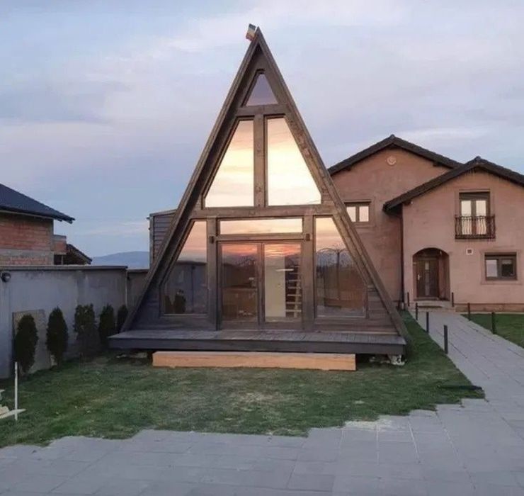 Vand cabana modulare A-frame 6×9